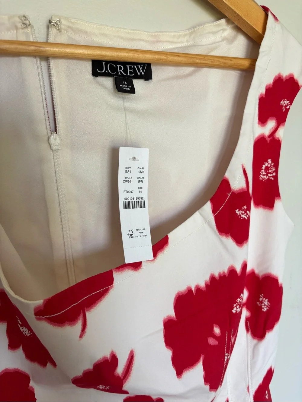 J. Crew Scoopneck sheath dress in stretch cotton-blend poplin